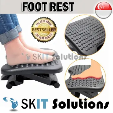 Bamboo Under Desk Footrest, Ergonomic Foot Rest with 4 Height Position  Office Footrest, Improves Posture and Blood Circulation, Portable Step  Stool