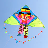 Free shipping Clown kite flying line toys nylon children kite factory for kids Steering wheel kitesurfing snake eagle scruples