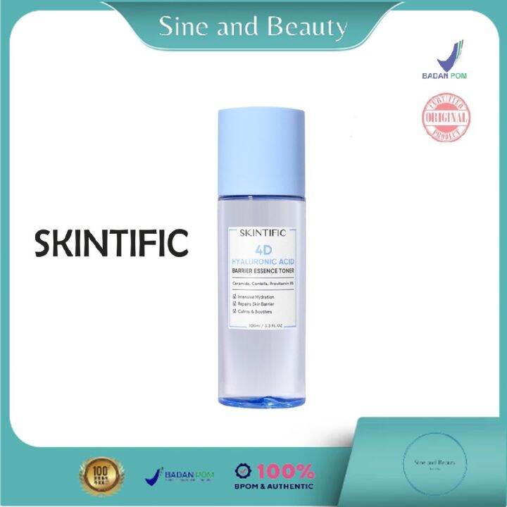 Skintific 4d Hyaluronic Acid Ha Barrier Essence Toner 100 Ml Lazada Indonesia 5681