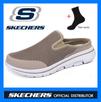 SKECHERS_Gowalk4 รองเท้า_skechers_ผู้ชาย สเก็ตเชอร์ส รองเท้า ผู้ชาย รองเท้าแตะ รองเท้าลำลองผู้ชาย รองเท้าผู้ชายแฟชั่นครึ่งส้น รองเท้ากีฬาไซส์ใหญ่ รองเท้าแตะกีฬาขนาดใหญ่ EU46-EU48แฟชั่นของผู้ชายกีฬารองเท้าผู้ชายรองเท้าลำลองรอ