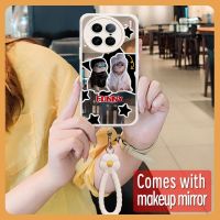 lovely Heat dissipation Phone Case For VIVO X90 Pro 5G/V2242A Mirror surface Makeup mirror Full edging literature trend