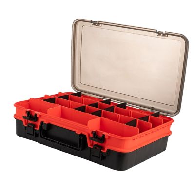 Bait Storage Box Fishing Tackle Box Plastic Waterproof Fly Fishing Tool Box Black