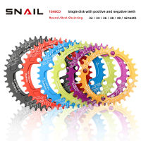 SNAIL ห่วงโซ่104BCD รอบแคบกว้างห่วงโซ่104bcd MTB 32 34 36 38 40 42T Chainring Crankset ฟันแผ่นชิ้นส่วนจักรยานเสือภูเขาจักรยานรูปไข่แคบกว้าง Chainring 104 BCD สำหรับ Shimano M370 M410 M610 M615 M670 M780 Crank Crankset