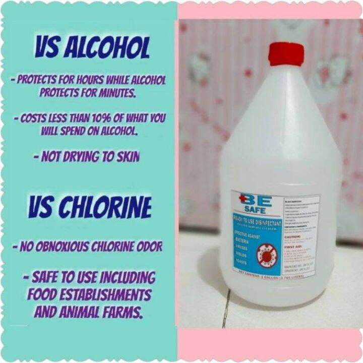 Be Safe Disinfectant Solution 3.7 Liters | Lazada PH