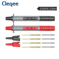 Cleqee P8003 1เซ็ต2ชิ้นมัลติมิเตอร์ P Robe เปลี่ยนทองเข็มอเนกประสงค์ปากกาทดสอบ