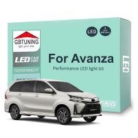 หลอดไฟตกแต่งภายใน LED ชุดคิทสำหรับรถโตโยต้า Avanza 2003-2015 2016 2017 2018 2019 2020 2021แผนที่รถไม่มีข้อผิดพลาดการอ่านรูปทรงกลมแคนบัส