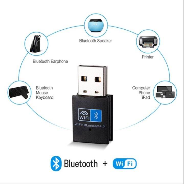 【Hot sale】 Wireless WiFi Bluetooth Adapter 2 in 1 adapter wifi dongle ...