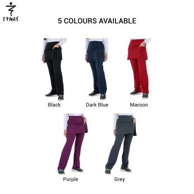 [Shop Malaysia] emax seluar skirt pant (pockets) quick dry for sports, zumba, fitness, yoga