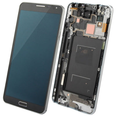 3 In 1จอ LCD แบบดั้งเดิม + กรอบ + แป้นพิมพ์สัมผัสสำหรับ Galaxy Samsung Galaxy Note 3/N9005, 4G LTE (สีดำ) (หัว Jia Kang ห้างสรรพสินค้า)
