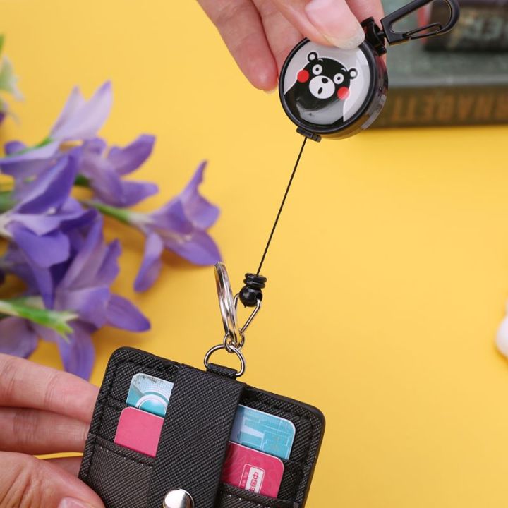 cw-above-cartoon-pu-leather-business-id-credit-card-case-badge-holder-anti-retractable-keychain