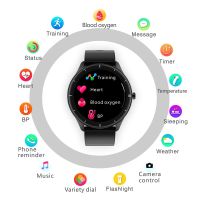 Aolon Q21 สมาร์ทนาฬิกาผู้ชายผู้หญิงความดันโลหิต Heart Rate Body อุณหภูมิการตรวจสอบฟิตเนส Tracker Smartwatch สำหรับ Android หรือ iOS