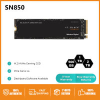 ต้นฉบับตะวันตกดิจิตอล WD สีดำ SN850 500กิกะไบต์/1ไตรโลไบต์/2ไตรโลไบต์ NVMe M.2 2280 PCIe Gen4 X4 SSD ภายในโซลิดสเตไดรฟ์