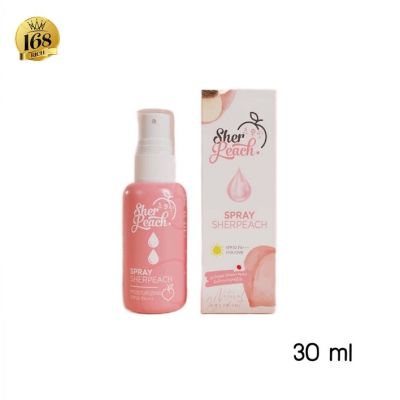 ( 1 ขวด/แท้/พร้อมส่ง) สเปรย์กันแดด เชอร์ พีช Sher peach mineral sun protection spf30/pa+++ 30ml. หน้าสวย ฉ่ำวาว เบาสบายผิว