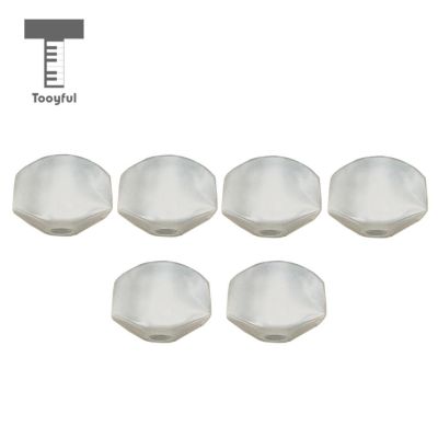 ：《》{“】= Tooyful 6 Pieces Plastic Acoustic Guitar Tuning Pegs Keys Buttons Caps Handle Knobs White Guitar Replacement Parts