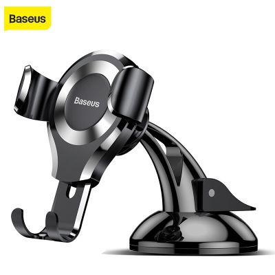 Baseus Gravity Car Phone Holder For iphone 11 12 Pro X 8 Universal Phone Holder Car Mount For Samsung Android Car Phone Stand Car Mounts