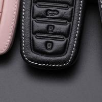 ☢ Pink Ins Leather Smart Key Case For CHR RAV4 Crown Revo Camry Corolla