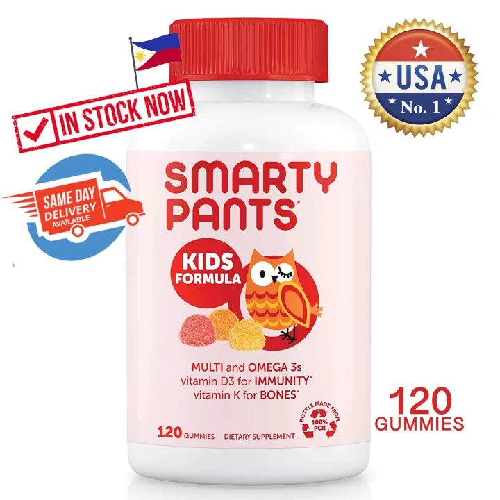 SmartyPants Kids Formula Daily Gummy Multivitamins Vitamin C, D3, and Zinc for Immunity, Gluten