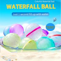 Magnetic Reusable Water Balloons Refillable Water Balloon Quick Fill Self Sealing Water Bomb Splash Balls for Kids Swimming Pool