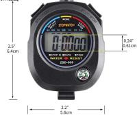 นาฬิกาจับเวลากันน้ำดิจิตอล LCD นาฬิกาจับเวลา นาฬิกา Stopwatch Stop Watch นาฬิกา นาฬิกา จับเวลา นาฬิกาปลุก Digital Sports รุ่น ZSD-009 เข็มทิศ พร้อมส่ง