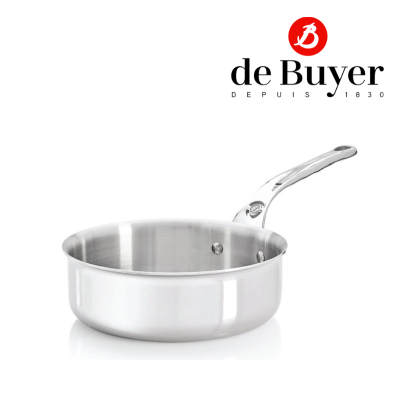 de Buyer 3730.24 Straight-Edged Stainless Steel / หม้อสแตนเลส