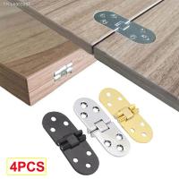 ↂ 4PCS Folding Hinges Self Supporting Zinc Alloy Folding Table Cabinet Door Hinge Flush Mounted hinges for furniture Hardware