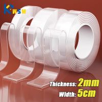 50mm Nano Tape Double Sided Tape Transparent Reusable Waterproof Adhesive Tapes Cleanable Kitchen Bathroom Supplies Tapes