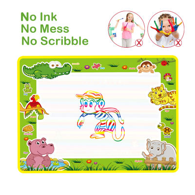 5 Types Rainbow Magic Water Drawing Mat &amp; 2 Pens Doodle Mat Drawing Board Painting Toys Play Mat Educational Toys for Kids