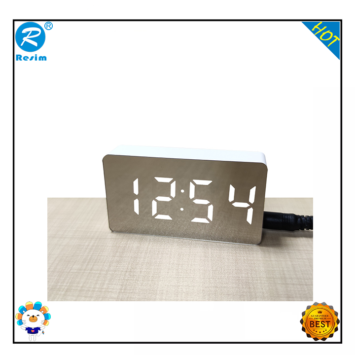 Resim Mini simple electronic clock convenient clock car clock with