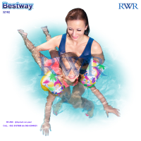 Bestway ส่งฟรี ห่วงยางสวมแขนว่ายน้ำ ลายหนูน้อยเล่นโรลเลอร์เบลด รุ่น 32102