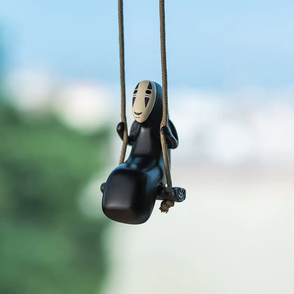 HYS Anime Car Accessories Of No Face Man Car Pendant Hanging Swing for Car  Rear View Mirrior Accessories,Office Home