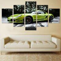 Snow Dream สีเขียวคลาสสิก Supercar Cuadros ผ้าใบ HD โปสเตอร์ Wall Art ภาพวาดภาพตกแต่งบ้านสำหรับห้องนั่งเล่น