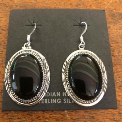 【YF】✧❈  New Fashion Color Large Dang Onyx Stone Hoop Stud Earrings for