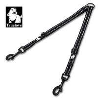 Truelove Reflective Nylon Double Dog Leash For Two Dogs Coupler No Tangle Pet Leash For All breed Training Running Dropshipping