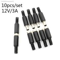 ♈♨ 10pcs/set 12V 3A Panel Mount Jack DC Power Connector Electrical Supplies Plastic Male Plugs Female Socket