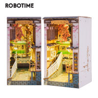 Robotime Rolife สมุดงาน DIY 4แบบ,บ้านไม้ขนาดเล็กพร้อมตุ๊กตาเฟอร์นิเจอร์ชุดของเล่น TGB