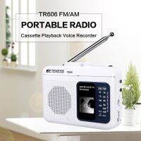 Retekess TR606การเล่นเทปคาสเซ็ตวิทยุ FM/AM เครื่องบันทึกเสียงวิทยุพกพารองรับการบันทึกในตัว/ไมโครโฟนภายนอก