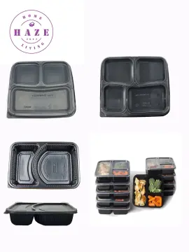 100 Set Disposable Bento box Lunch box Syokado with transparent