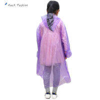 HuaX Pe เด็กเสื้อกันฝันใช้แล้วทิ้งธรรมดาเสื้อสวมหัวที่สะดวกสบาย Raincoat