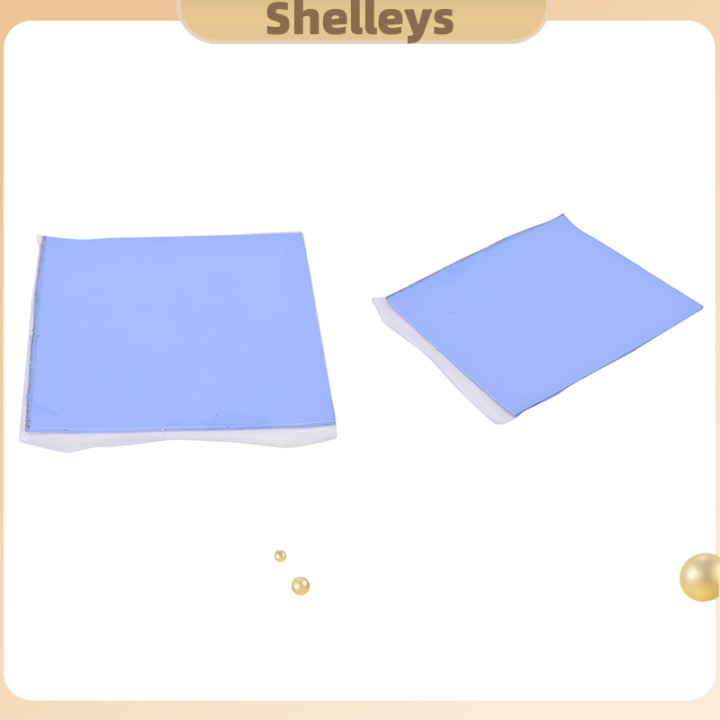 shelleys-cpu-gpu-สีน้ำเงินระบายความร้อนด้วยฮีทซิงค์ตัวควบคุมอุณหภูมิแผ่นซิลิโคน100mm-x-100mm-x-1-5mm