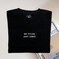 พร้อมส่ง? เสื้อยืด OVERSIZE - NO TITLES JUST VIBES