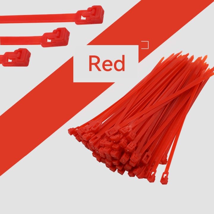 100pcs-5x200-reusable-zip-ties-heavy-duty-6-colors-removable-cable-ties-releasable-indoor-outdoor-nylon-wrap-for-wire