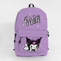 [COD] little devil Kuromi cute cartoon surrounding large backpack student schoolbag casual