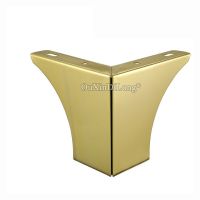 4PCS Gold/Black/Silver Hollow Out Furniture Sofa Legs Metal Furniture Legs For Sofa Cabinet TV Bench Support Feet GF609 Furniture Protectors Replaceme