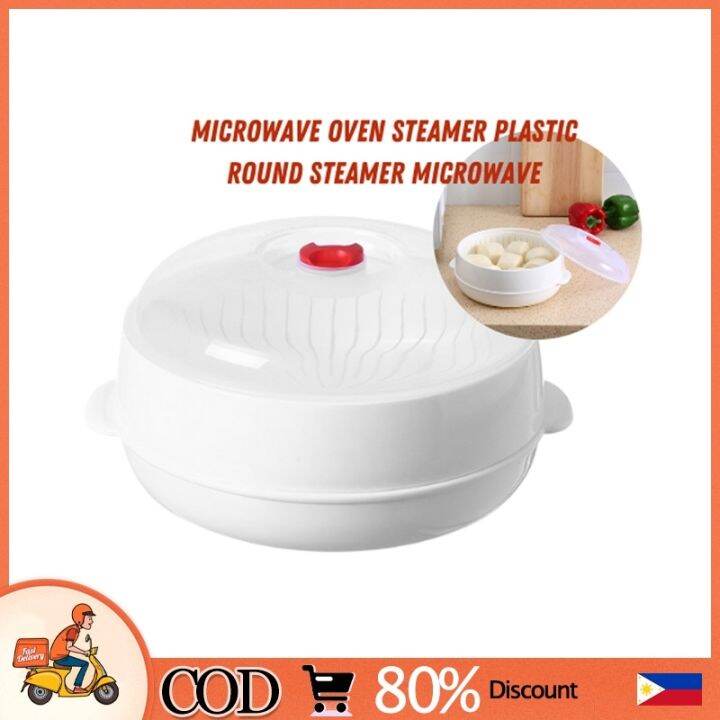 Microwave Food Steamer Oven Heating Containers with Cover Reheat