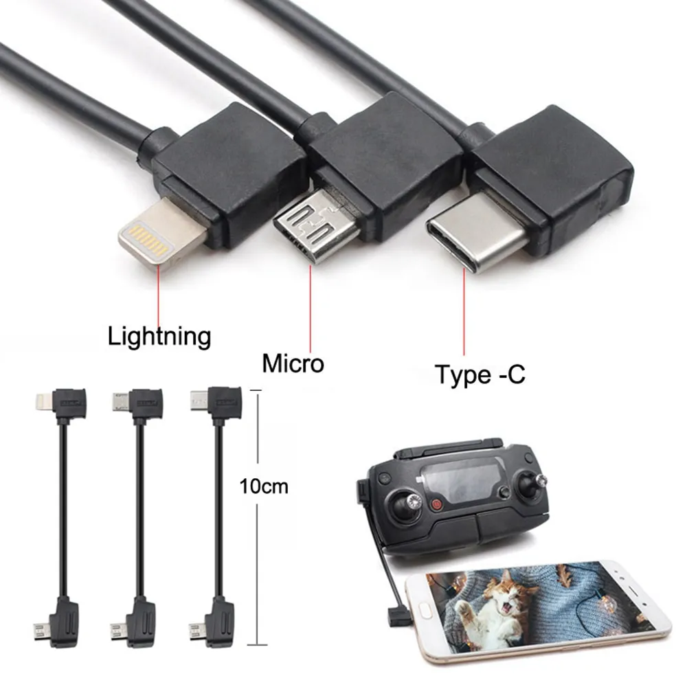 USB to IOS Type-C OTG Data Cable Line 10cm / 30cm for DJI 2 pro / Mavic Mini / Air / Controller / Samsung / Phone Lazada PH