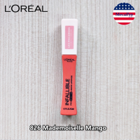 LOreal® Infallible Pro Matte Liquid Lipstick 6.3 ml ลอรีอัล อินฟอลลิเบิล โปร-แมท ลิปสติกเนื้อแมตต์ สีสวย ติดทน