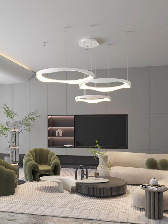 cod-living-room-chandelier-modern-minimalist-cream-ring-dining-bar-white-bedroom-lamps