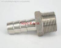 3/8 quot; BSPT Male x 8mm Hose Barbed 304 Stainless Steel Pipe Fitting Hose tail Connector