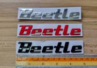 BEETLE VOLKSWAGEN LETTER METAL BADGE CAR BODY LOGO 3D ขนาด 12.3 * 2  CM โลโก้ตัวอักษร รถยนต์ โฟล์คสวาเก้น บิทเทิล 3 สี