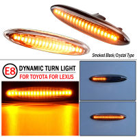 2Pcs Amber Side Marker ไฟเลี้ยว LED สำหรับ Lexus IS250 IS350 Toyota Camry 40 Crown Highlander Mark X